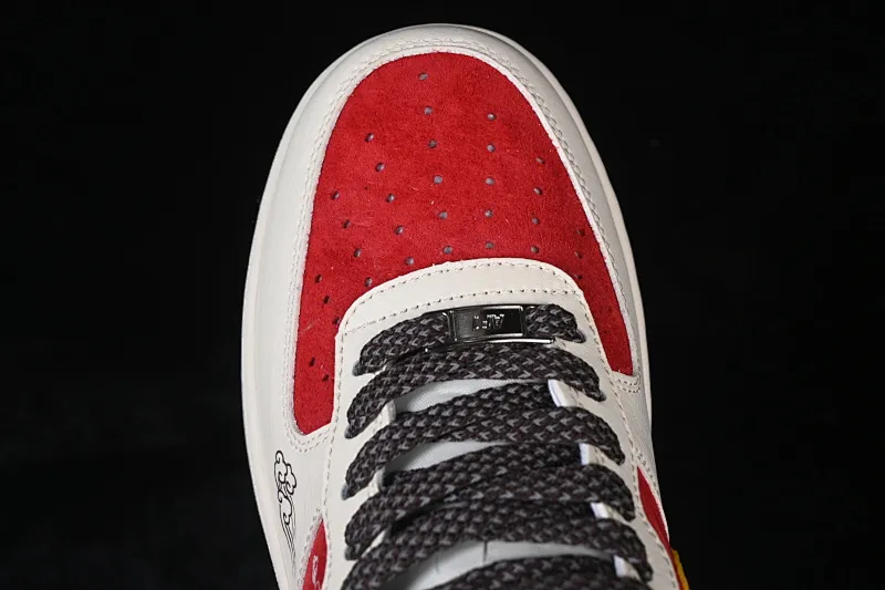 All categories Nk Air Force 1 Air Force series Nk Air Force 1 Low Air Force low-top Nike Air Force 1'07 Low red, white and yellow contrast Air Force 1 low-top casual sneakers JP2026-155